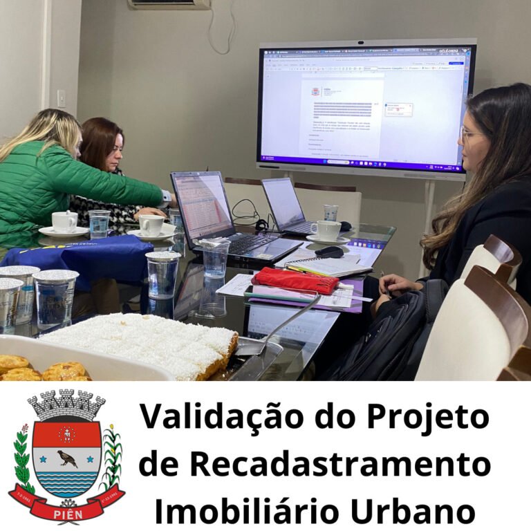 Validação do Projeto de Recadastramento Imobiliário Urbano em Piên