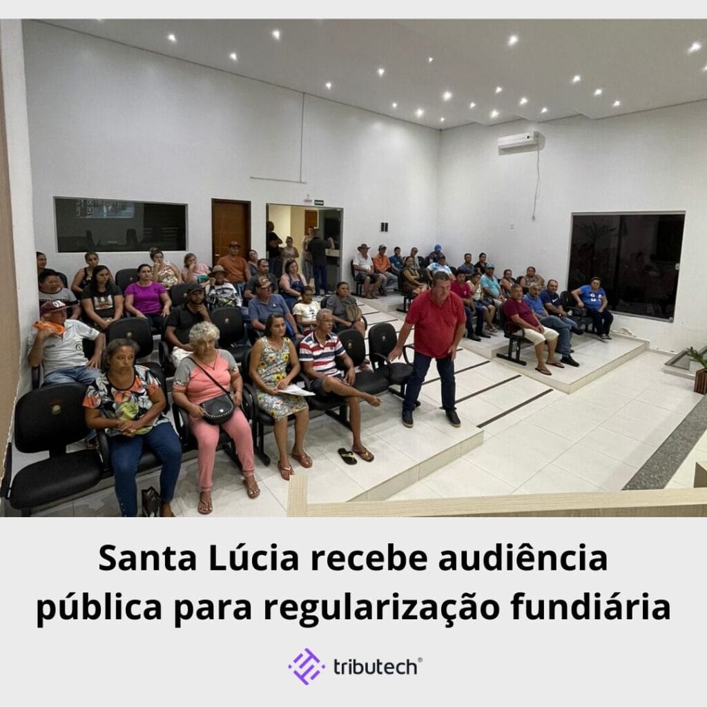 audiência em Santa Lúcia