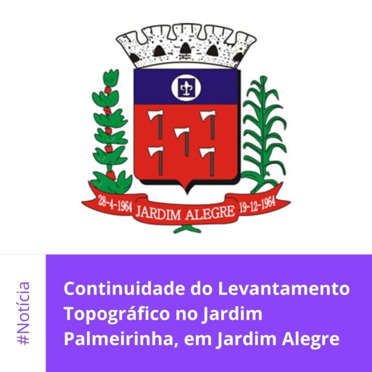Continuidade do Levantamento Topográfico no Jardim Palmeirinha, em Jardim Alegre
