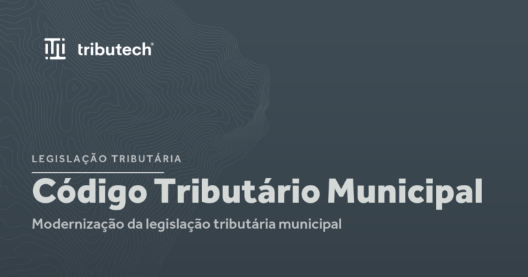 Card sobre a modernização do Código Tributário Municipal